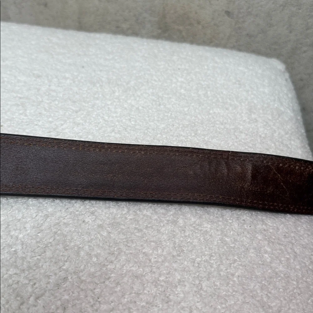 JOHN DEERE WEBSTERN waist leather buckle belt sz 38